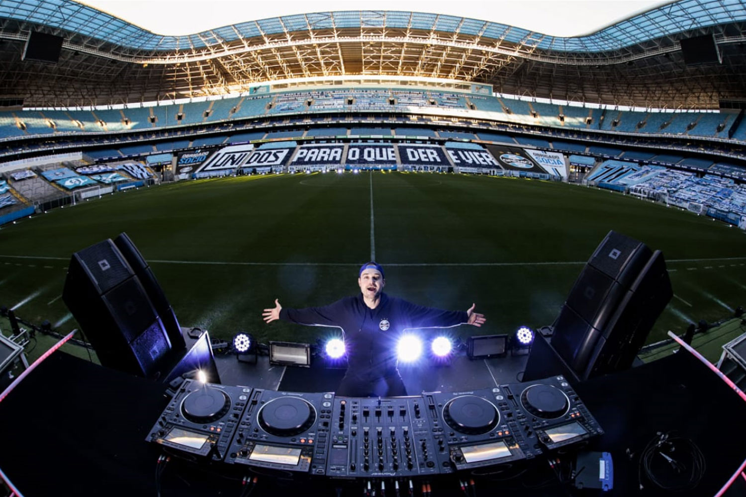 André Sarate em live na Arena do Grêmio