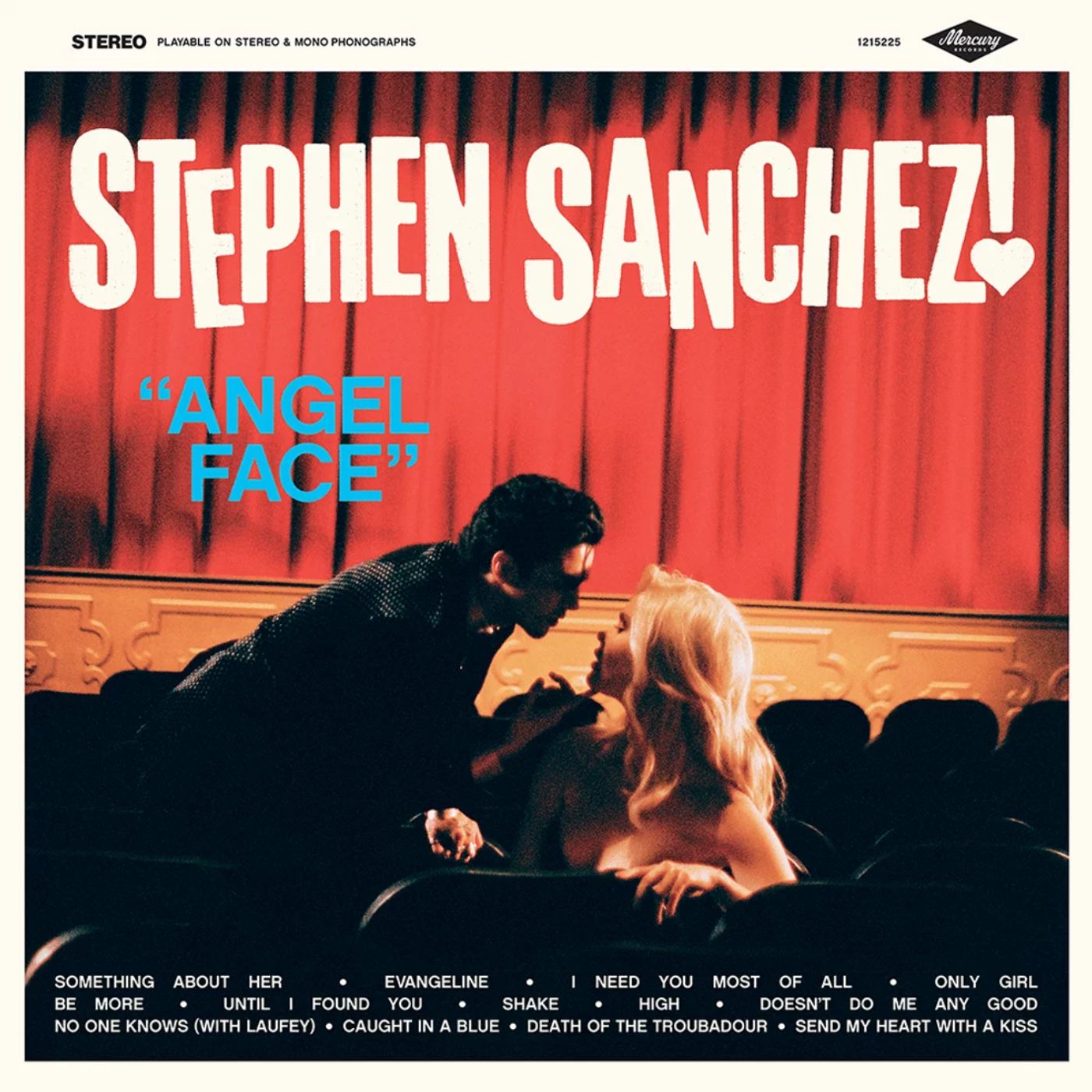 Capa do disco "Angel face" de Stephen Sanchez